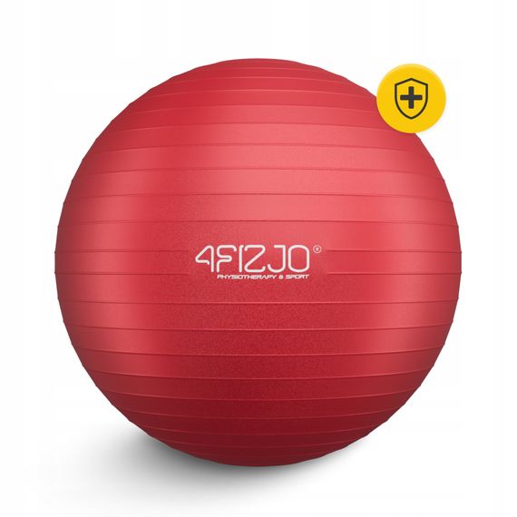 М'яч для фітнесу (фітбол) 4FIZJO 85 см Anti-Burst Red (P-5907739316387) | Зображення 3