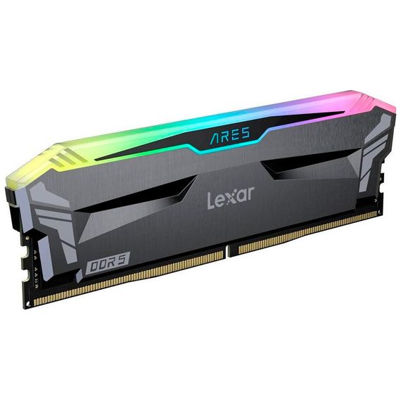 Модуль пам&#039;яті для комп&#039;ютера DDR5 32GB (2x16GB) 6400 MHz Ares RGB Black Lexar (LD5EU016G-R6400GDLA) | Зображення 1