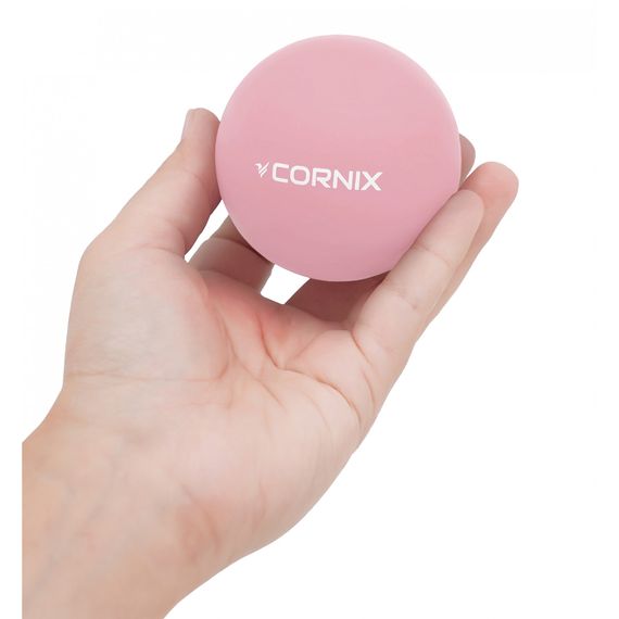 Масажний м'яч Cornix Lacrosse Ball 6.3 см XR-0121 Pink | Зображення 1