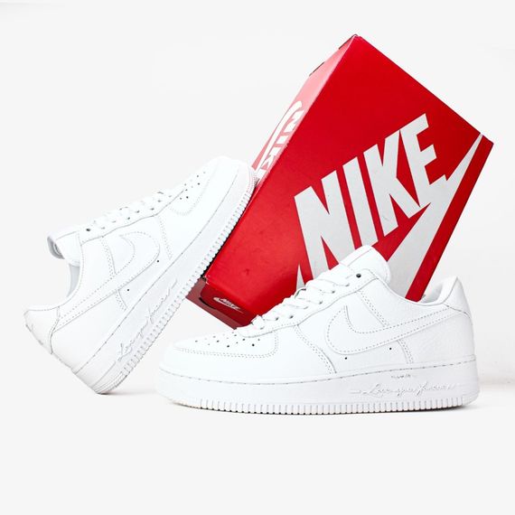 Кросівки демісезонні Nike Air Force матеріал шкіра колір білий | Зображення 9