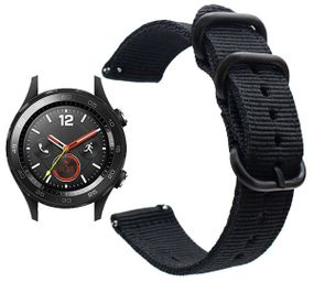 Нейлоновий ремінець Primo Traveller для годинника Huawei Watch 2 - Black