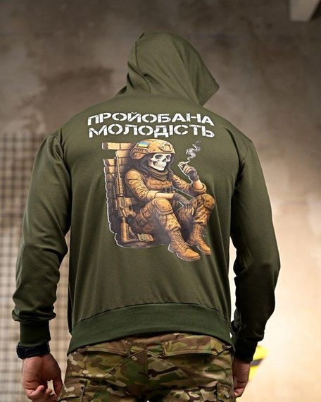 Міл₴тарі Худі Молодість oliva РП7409 | Зображення 3