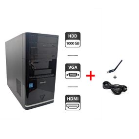 Комп'ютер Medion E20001 Tower / Intel Celeron J3060 (2 ядра по 1.6 - 2.4 GHz) / 4 GB DDR3 / 1000 GB HDD / Intel Graphics б/в + Подарунок USB-адаптер Wi-Fi + кабель живлення