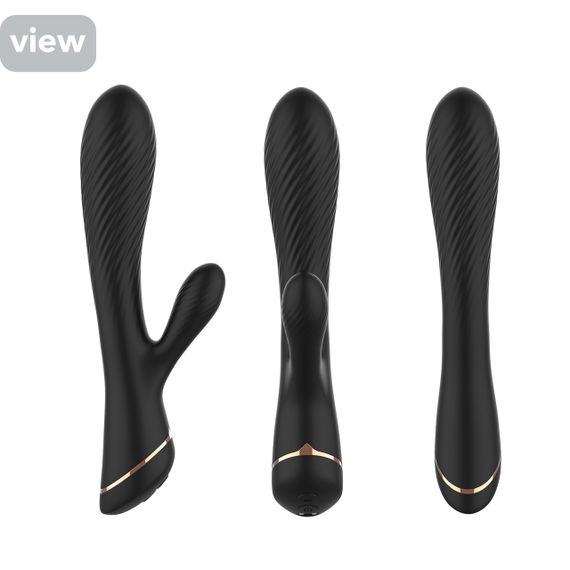 Вібратор Hare Black, 9 vibration functions Sex Aura | Зображення 4
