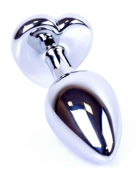 Анальная пробка Boss Series - Jewellery Silver Heart PLUG Red S, BS6400046 sexstyle | Зображення 5