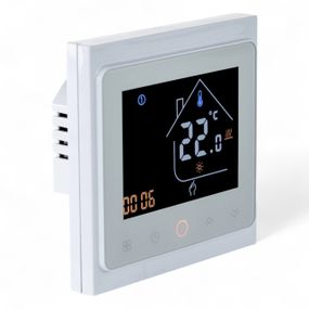 117141 Термостат з ZigBee управлінням Tervix Pro Line для водяної/електричної теплої підлоги, білий