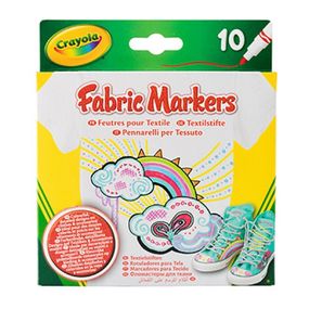 Набор для творчества Crayola Фломастеры для рисования по ткани 10 шт (58-8633)