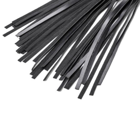 Флоггер с золотой ручкой Romfun с цепочкой-петлей sexstyle | Зображення 3