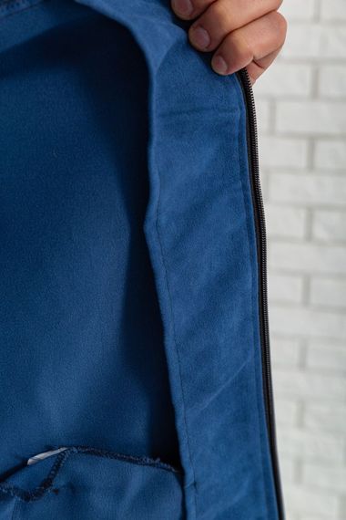 Вітровка чоловіча на блискавці, колір синій, 131R3009 | Зображення 5