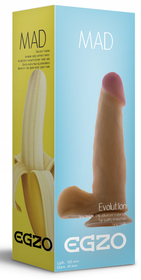 Фалоімітатор EGZO Ciberskin DS001 (18,5 см х 4 см) Sex Aura | Зображення 4