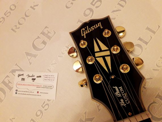 Электрогитара Gibson Les Paul Custom Black Beauty China | Зображення 8
