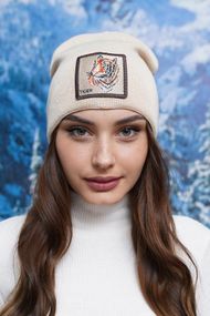 Шапка «Tiger» (5147-6) светлый кофе