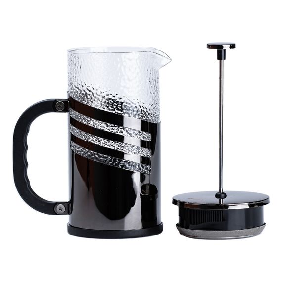 Чайник для заварки з френч пресом і фільтром 1 л чорний HP33537B | Зображення 3