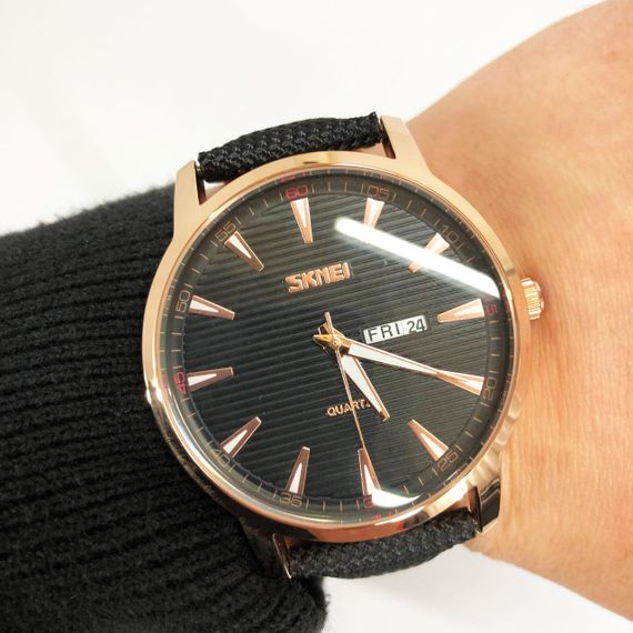 Повсякденні чоловічі годинники SKMEI 9303RGBK, Елітні наручні годинники чоловічі DW-54 | Зображення 7