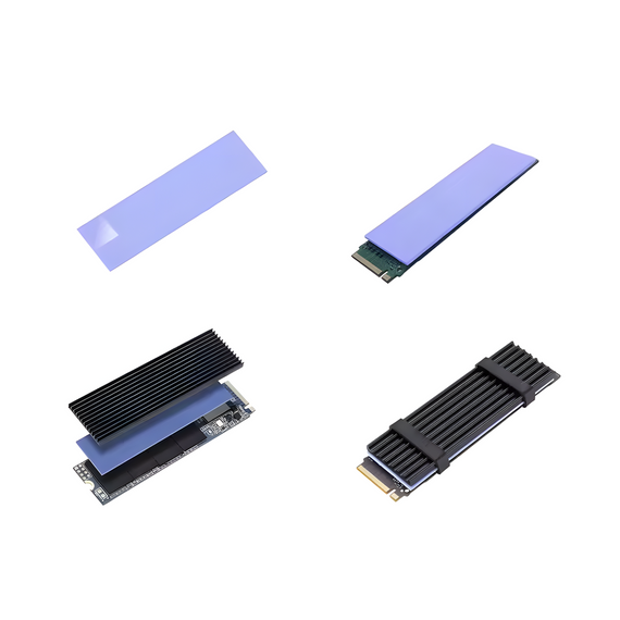 Радіатор охолодження для SSD M.2 NVMe 2280 із силіконовою прокладкою | Зображення 3