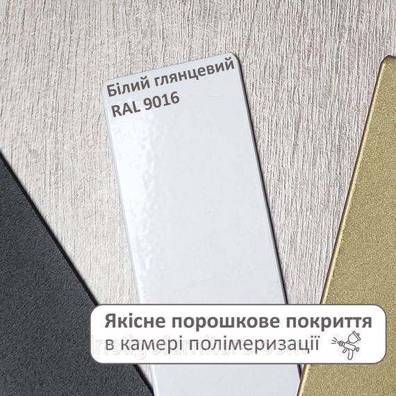 Ніжка з металу 400 мм 1 шт (1310) Білий | Зображення 4
