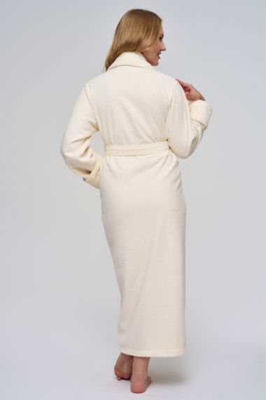 Жіночий халат Nusa 3873 кремовий 3XL | Зображення 6