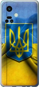 Чехол на Tecno Camon 19 Pro (CI8n) Флаг и герб Украины 1 "375u-2766-17620"