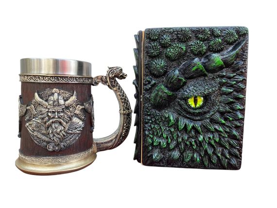 Подарунковий набір Кухоль 3D Берсерк-Віникінг і Блокнот 3D «Око Лісового Дракона»