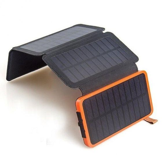 Повербанк 10 000 mAh с солнечными панелями Solar Charger Power Bank | Зображення 3