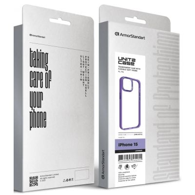 Чехол для мобильного телефона Armorstandart UNIT2 Apple iPhone 15 Lavender (ARM69970) | Зображення 4