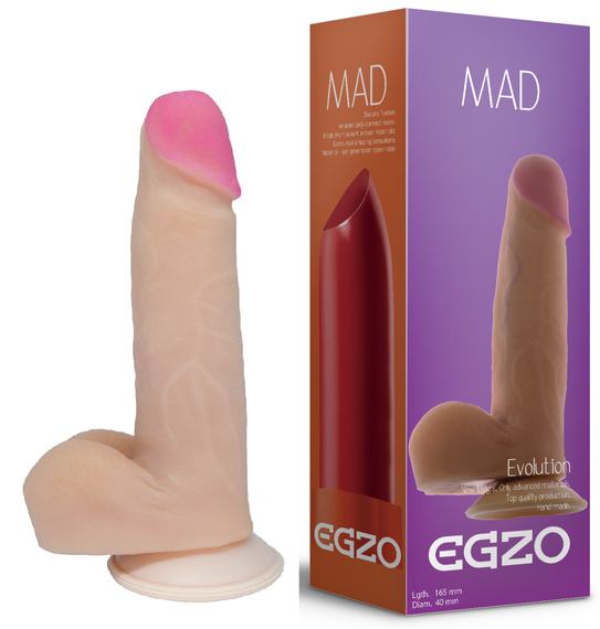 Фалоімітатор EGZO Ciberskin DS004 (16,5 см х 4 см) sexstyle