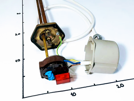 Тен для бойлера 1500w з різьбленням 1,5" (з кабелем для підключення) Thermowatt (Італія) | Зображення 2