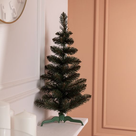 Штучна новорічна настільна міні ялинка «Полонинська» зелена 60 см SOK-M-03-3 | Зображення 1