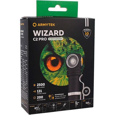 Фонарь Armytek Wizard C2 Pro Marnet USB White (F08701C) | Зображення 1