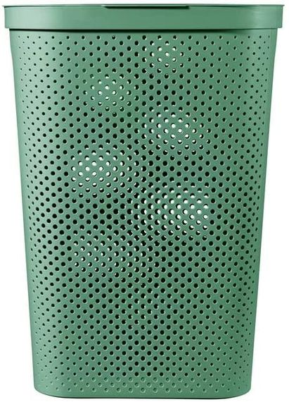 Кошик для білизни пластиковий Curver Infinity 60 л 04754 зелений, міцний і зручний | Зображення 1