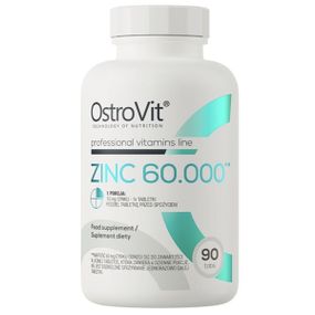 Микроэлемент Цинк для спорта OstroVit Zinc 60.000 90 Tabs