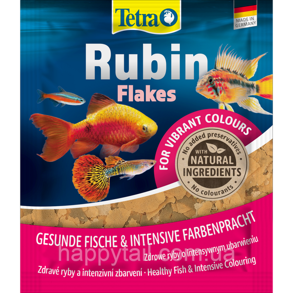 Корм Tetra Rubin Flakes 12 г — Пластівці для підсилення забарвлення акваріумних риб