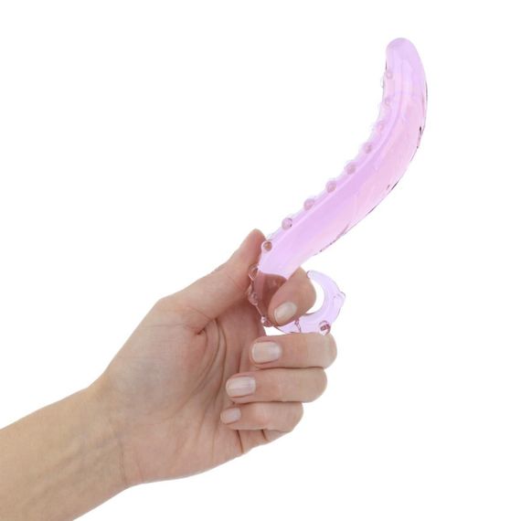 Стеклянный фаллоимитатор в форме щупальца Gildo No. 34 Tentacle Glass Dildo Sex Aura | Зображення 6