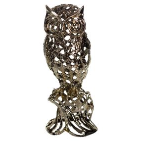 Декоративна фігурка Eagle-owl 12х11х28 см металева HP-7-15