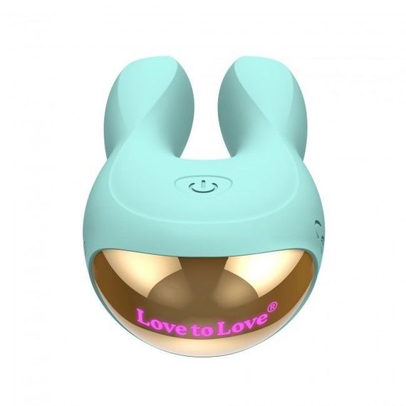 Вібратор-кролик Love To Love Hear Me Menthe з двома моторчиками і різнобарвною LED-підсвіткою | Зображення 5