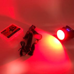 Налобний фонарь с аккумулятором YM-308/208-COB(white+red), Фонарик на голову диодный CQ-65