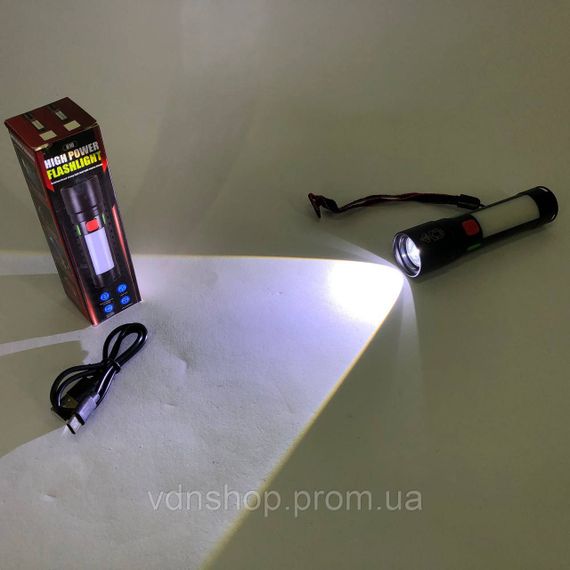 Светодиодный прочный фонарик 611-TG+COB(white+red), Пылезащищенный фонарь, Фонарь военный зсу QD-33