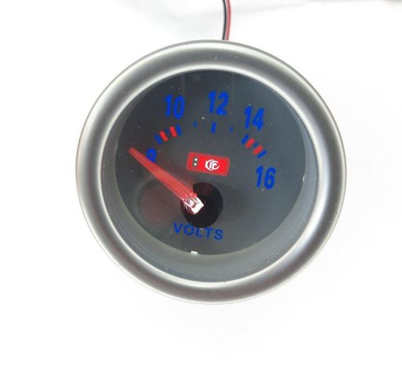 Вольтметр стрілочний 7701-3 LED 12v/d52мм