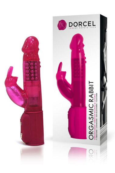 Вібратор-кролик Dorcel Orgasmic Rabbit Pink з перлинним масажем Sex Aura | Зображення 3
