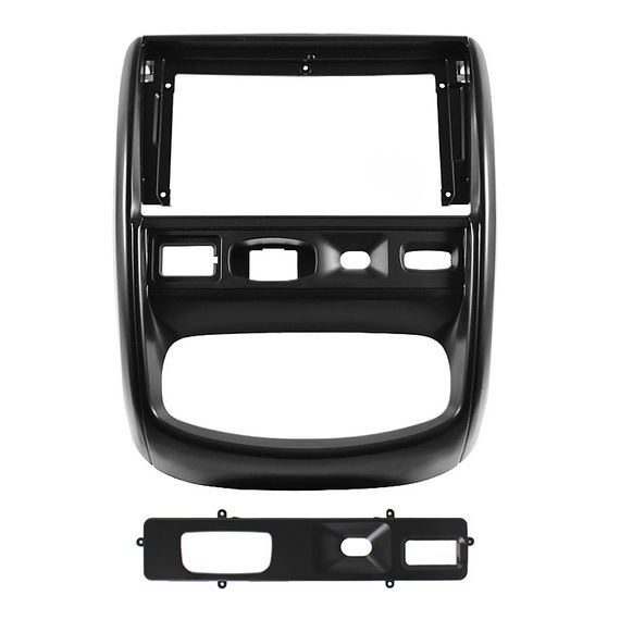 Переходная рамка 9" Lesko для автомобиля RENAULT Duster 2010-2014 F-6696 Рено Black