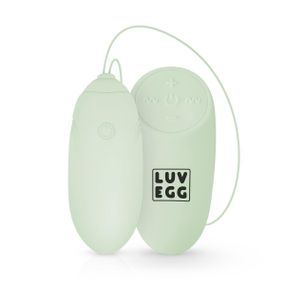 Віброяйце з дистанційним пультом Luv Egg, силіконове, зелене, 6.5 х 3.5 см Sex Aura