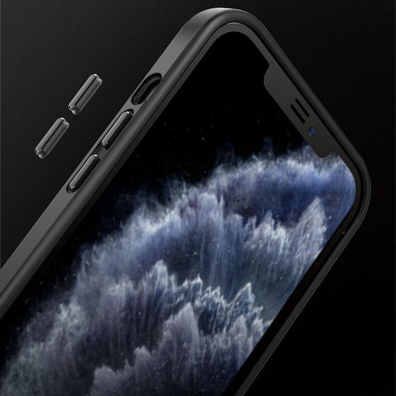 TPU+PC чохол Metal Buttons with MagSafe для Apple iPhone 15 Plus (6.7") Чорний | Зображення 3