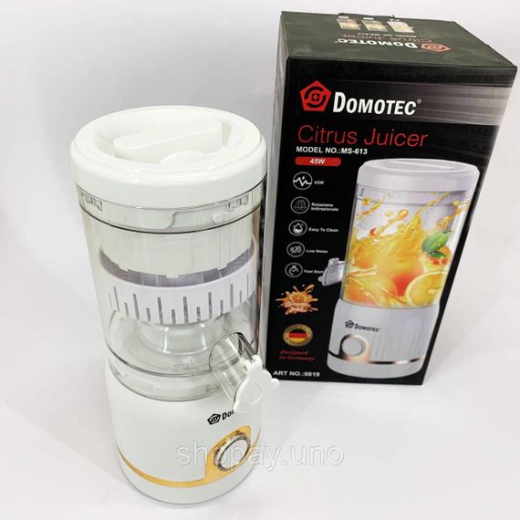 Домашняя соковыжималка для цитрусовых Domotec, Соковыжималка для граната электрическая CU-61 | Зображення 4