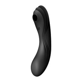 Вакуумний стимулятор з вібрацією Satisfyer Curvy Trinity 4 Black Sex Aura
