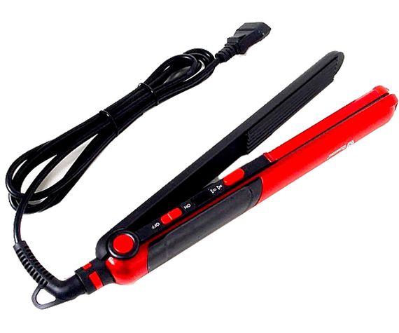 Плойка для волос 2в1 (выпрямитель + гофре) Domotec MS-4909 красная 30W (MS-4909_344) | Зображення 5