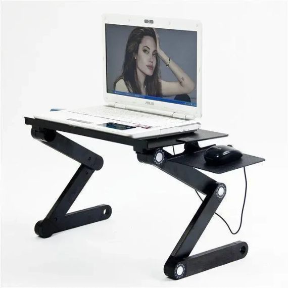 Столик трансформер для ноутбука Laptop Table T8, подставка для ноутбука | Зображення 1