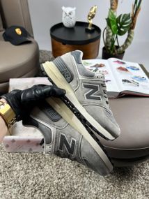 Жіночі кросівки 574 x Stone Island Gray White В3598 38