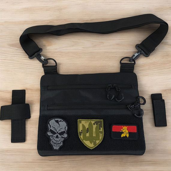 Сумка мужская плечевая плечевая мужская сумка тактическая из кордуры DP-88 | Зображення 4