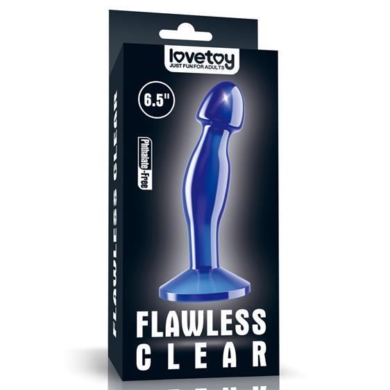 Анальна пробка - Flawless Clear Prostate Plug 6.5" Blue sexstyle