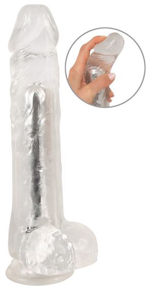 Вібратор - Crystal Clear Vibrator 24.5 см Sex Aura | Зображення 7